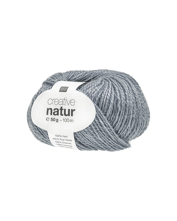 Fil de chanvre - Rico Creative Natur (gris bleu)