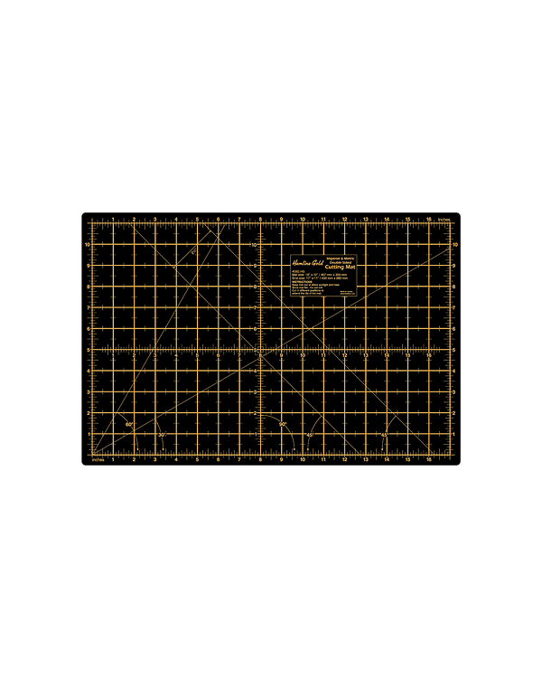 Tapis de découpe - auto-cicatrisant A3 30 x 45 cm (noir/doré) de Hemline Gold