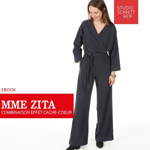Tuto & patron PDF - jumpsuit "Madame Zita" (t. XS-XXL) de STUDIO SCHNITTREIF (en français)