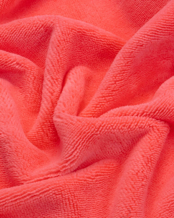 Tissu éponge bambou/coton - uni "Wellness" (corail)