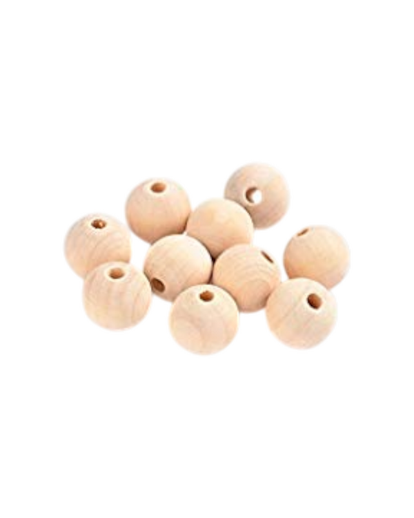 Boule en bois de hêtre Ø 10 mm - set à 10 pces (nature)