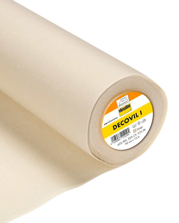 Vlieseline "Decovil I" - aufbügelbares Vlies mit lederähnlichem Griff (beige)