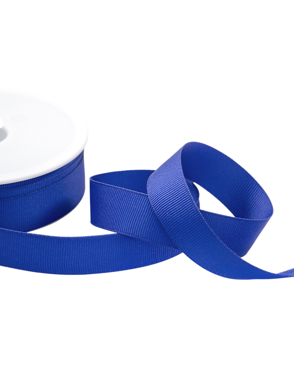Ruban gros grain "Uni" 20/25 mm (bleu)