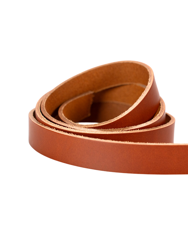 Courroie en cuir ''Nobile'' - 19 mm (cognac)
