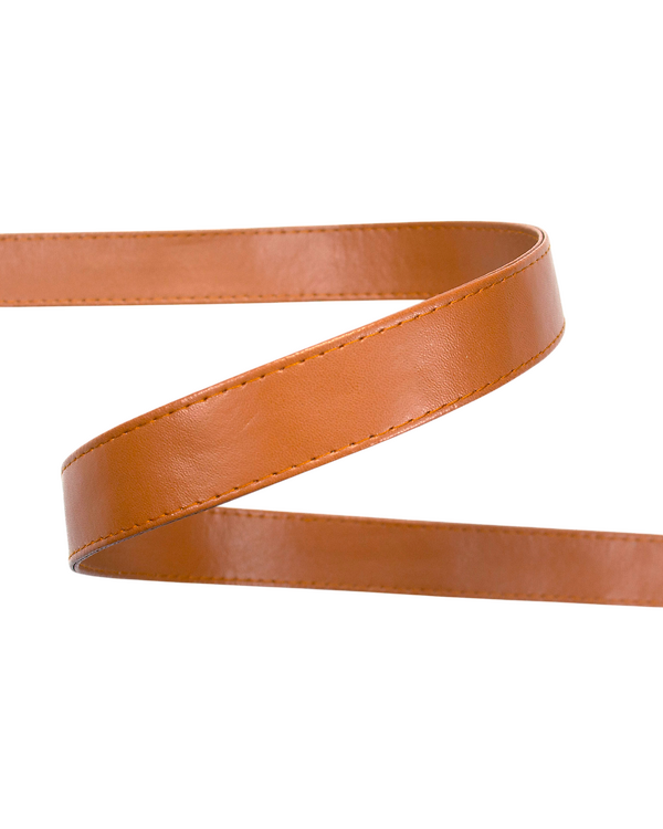 Sangle en similicuir "Classic" 25 mm (cognac)
