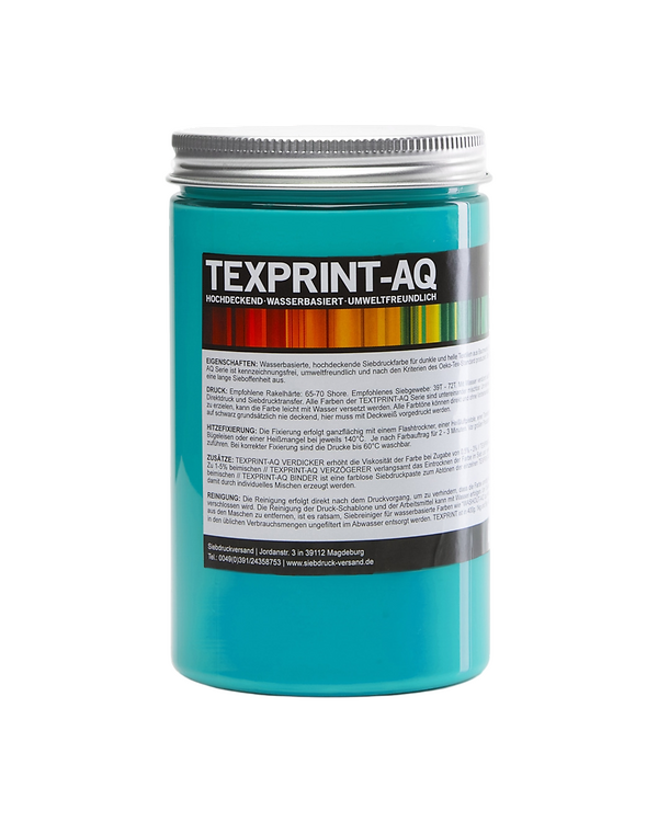 Encre de sérigraphie - opaque "TEXPRINT-AQ" 250 g (3115/turquoise)