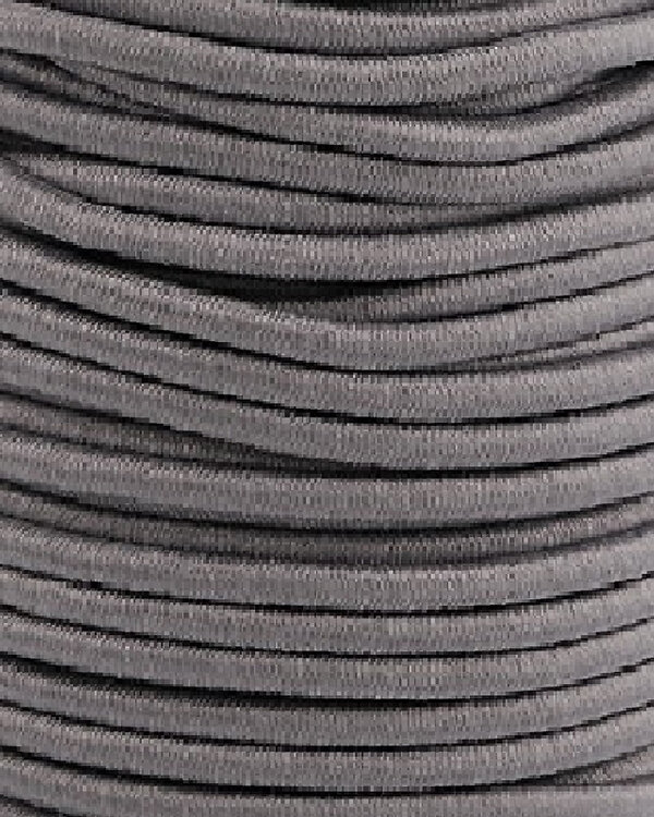 Cordon caoutchouté "élastique" - Ø 3 mm (gris)