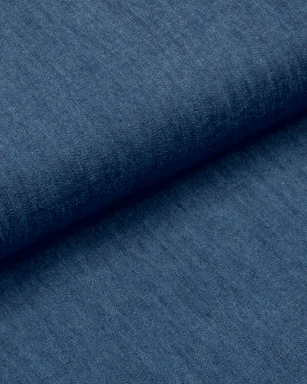 Tissu jean coton - qualité légère "Double-face" (bleu jean)