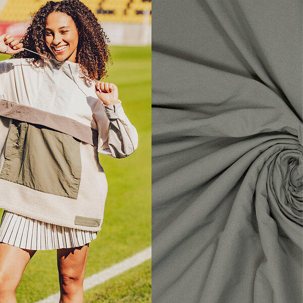 Tissu de sport – imperméable "Outdoor Active - Dyron Fibre Mood" (gris)