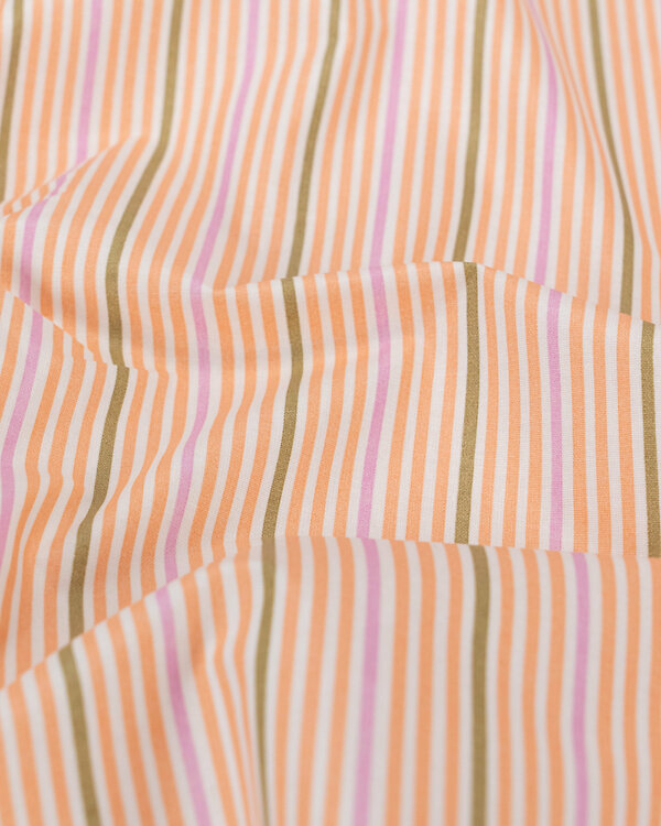 Toile cirée - coton enduit "Des" (blac-apricot/olive)