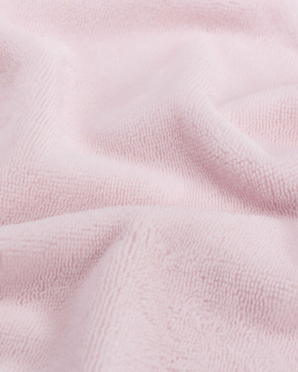 Tissu éponge bambou/coton - uni "Wellness" (rose pastel)