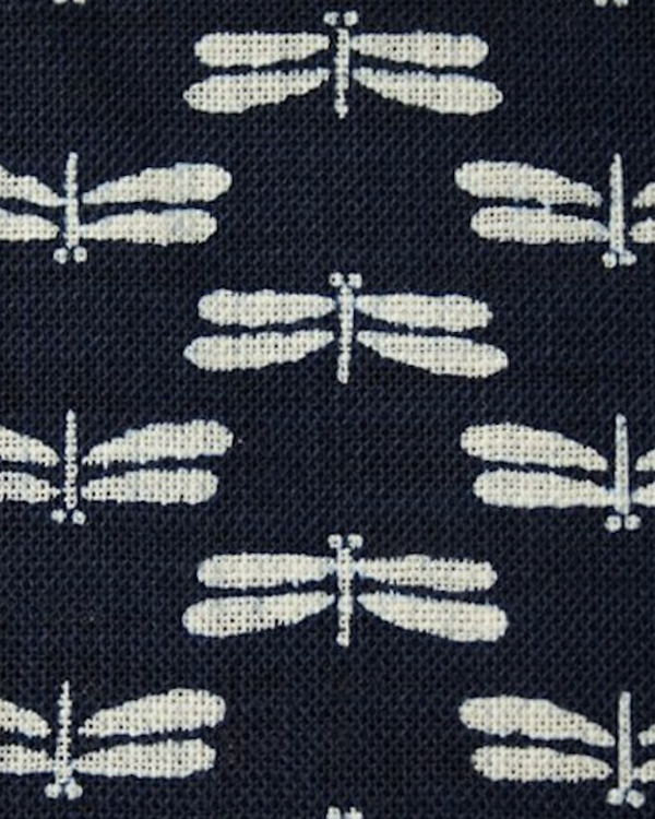 Baumwolle "Tonbo - Rustic feel" (indigoblau) von SEVENBERRY/Japan
