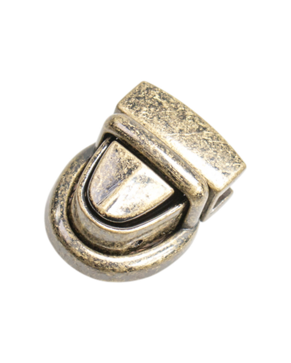 Fermeture encliquetable / fermeture de cartable "Tuck-Tite Basic" - 20 mm (laiton antique)