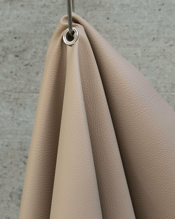 Tissu d'ameublement​/​décoration similicuir "Nappa Basic" (taupe)