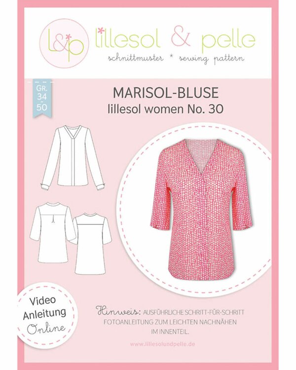Patron - "Blouse Marisol - N°30" pour femmes (34-50) de lillesol & pelle (allemand)