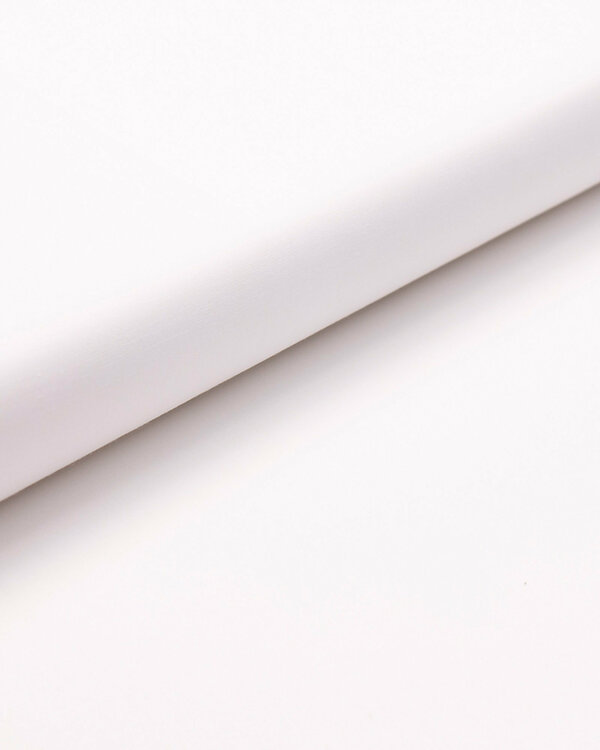 Twill de coton - uni "Linge de lit" (blanc) de WEBA