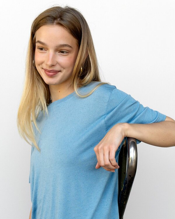 Set couture - T-shirt "Amy - Arctic" en jersey écoresponsable
