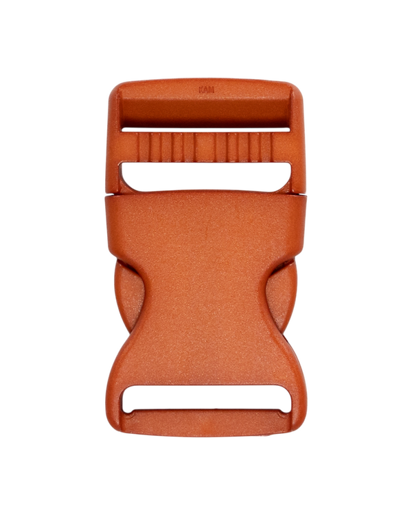 Fermoir - boucle à ouverture rapide en plastique "Rob" (orange rouille)
