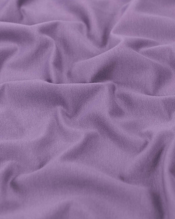 Sweat d'été de coton bio - french terry "Nola" (violet grisé)