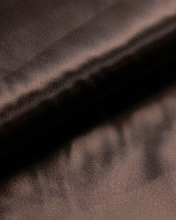 Tissu pour doublure viscose - uni satiné "Duchesse-Satin" (brun foncé)
