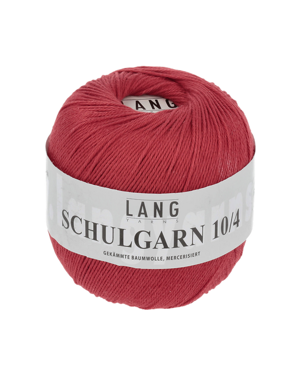 LANG Yarns SCHULGARN 10/4 – Coton classique (0060/rouge feu)