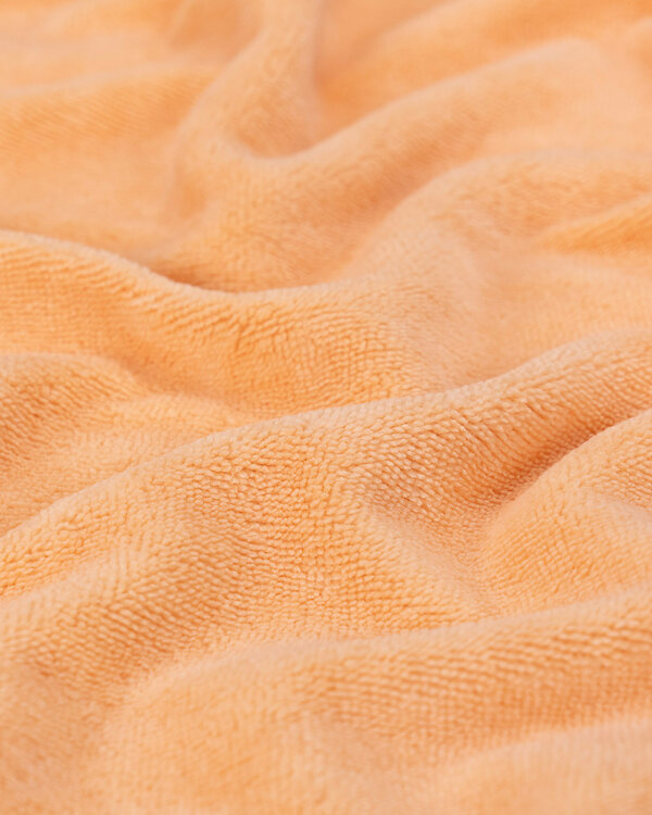Tissu éponge bambou/coton - uni "Wellness" (abricot)