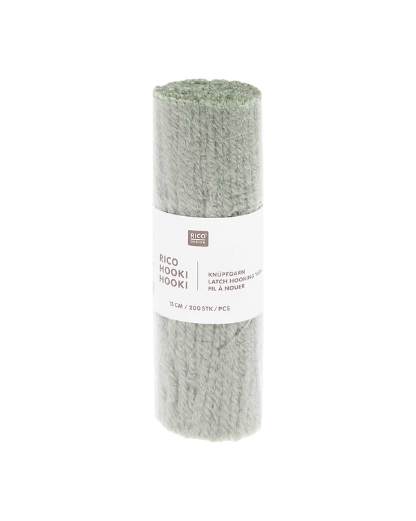 Rico Hooki Hooki Fil à nouer 13 cm - 200 pces (327/sage)