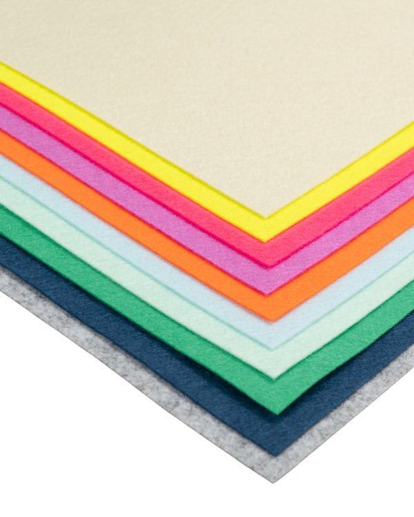 Feutrine 1 mm "Fashion" – 10 feuilles A4 assorties de RICO DESIGN