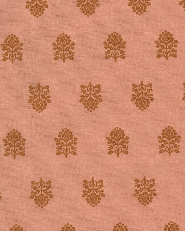 AU Maison Toile cirée "Leela-Pastel Peach" (pêche-rouille orangé)