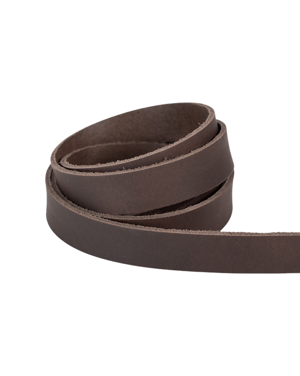 Sangle en cuir ''Altea - Used Look'' - 19 mm (brun foncé/brun)