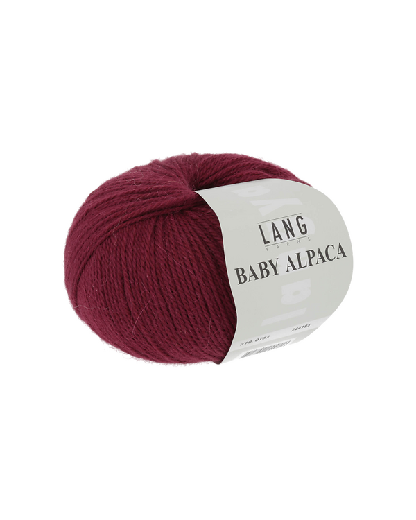 LANG Yarns BABY ALPACA - laine d'alpaga (0162/rouge foncé)