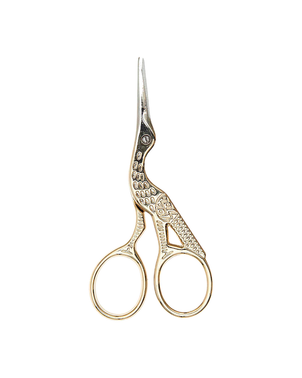 Ciseaux de broderie "Grue" - 8,9 cm (doré) de Rico Design