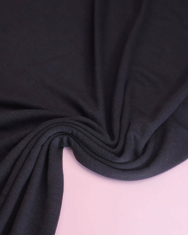 Jersey Tencel/Merino "Miles Merino Blend - dark blue" (bleu nuit) de meetMILK