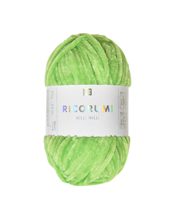 Laine pour amigurumis - Rico Creative Ricorumi Spin Spin (vert fluo)