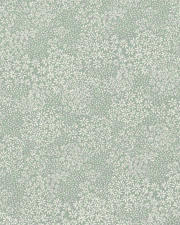 AU Maison - Toile cirée "Botany-Verte" (vieux menthe-offwhite)