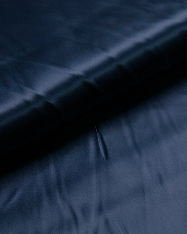 Tissu pour doublure viscose - uni satiné "Duchesse-Satin" (bleu foncé)