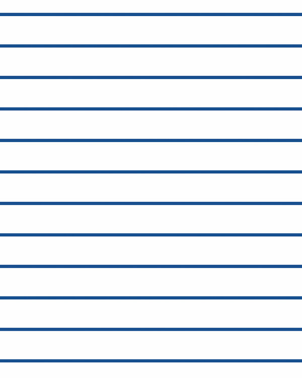 French terry coton – panneau "Lineas by Lillesol & Pelle" (blanc-bleu) de SWAFING