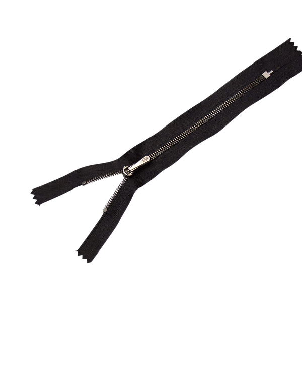 Fermeture à glissière pantalons-non séparable "Metal 4" 12/16/18/20 cm (2110 noir/graphite) de riri