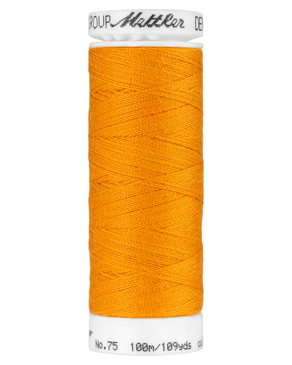 Mettler fil de couture et broderie "Denim Doc®" - bobine de 100 m (0122/pumpkin)