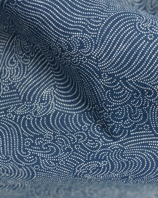 Coton "Nami moyou" (bleu) de SEVENBERRY/Japon
