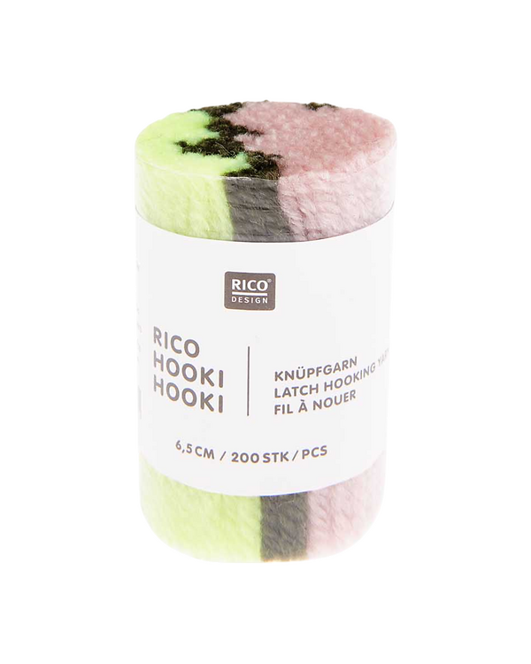Rico Hooki Hooki Fil à nouer 6,5 cm "Marmor" - 200 pces (341/lilas clair)