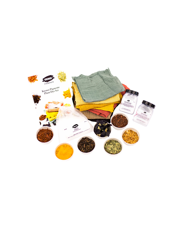 Kit complet de teinture textile "Teinture végétale" de Kremer Pigmente