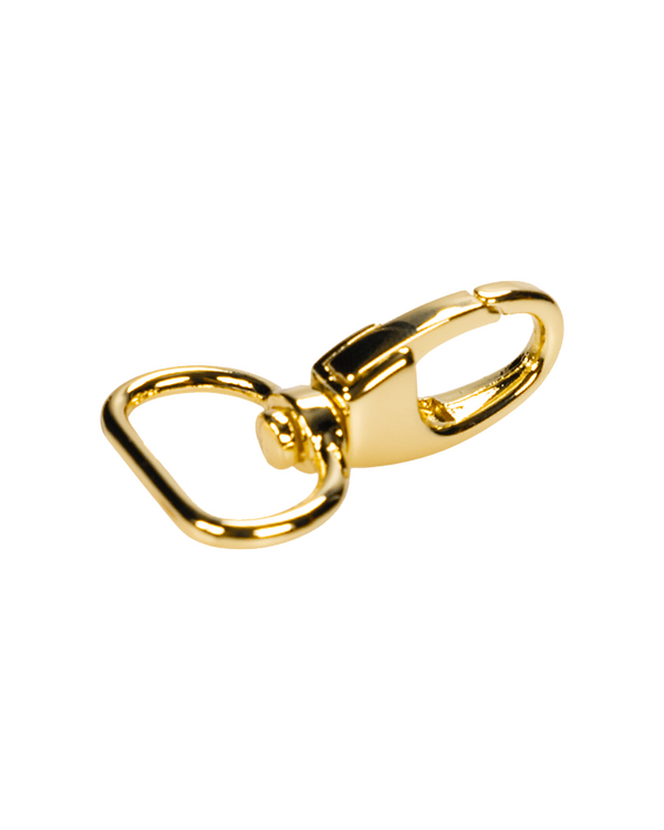 Mousqueton pivotant "Métal mini" - 20 mm (doré)