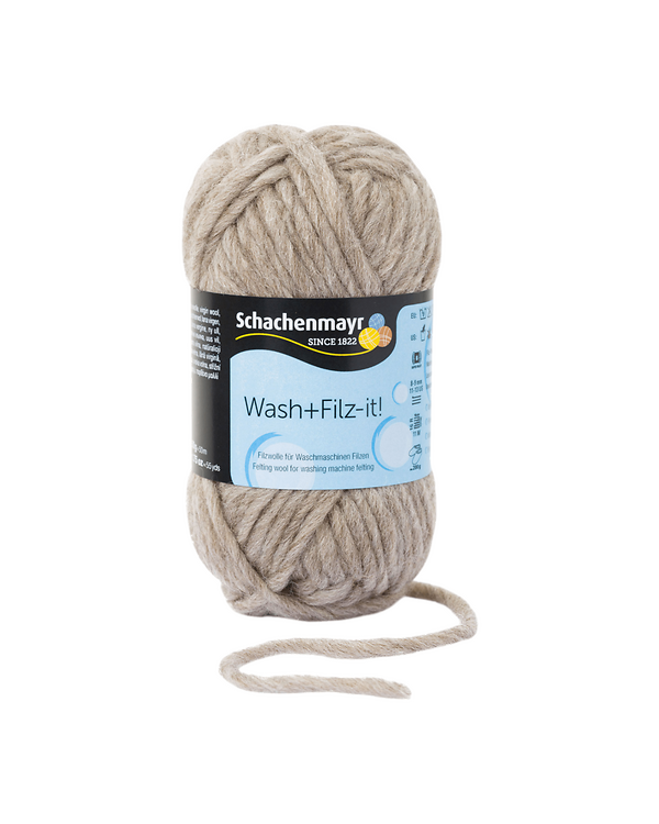 Laine à feutrer - "Wash+Filz-it!" (linen) de Schachenmayr
