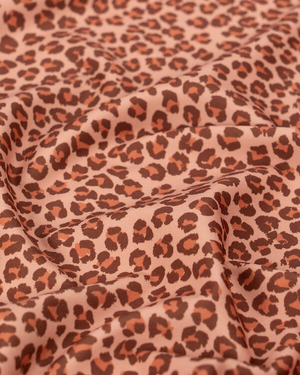 Lycra pour maillot de bain/maille sport Recycling "Léopard" (mocca-brun)