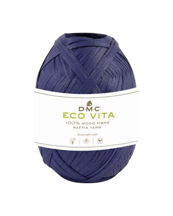 DMC - Fil raphia "Eco Vita Raffia" (071/bleu indigo)