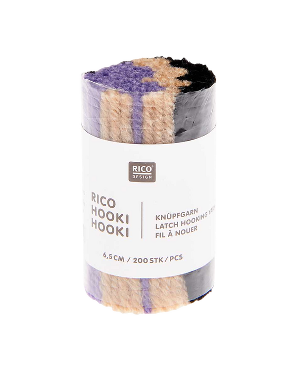 Rico Hooki Hooki Fil à nouer 6,5 cm "Marmor" - 200 pces (336/lilas)