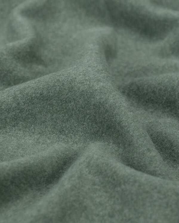 Tissu polaire en coton bio "Janne" (vieux menthe chiné)
