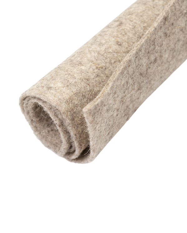 Feutre de laine "Chiné" 3 mm - plaque de 50 x 45 cm (beige chiné)