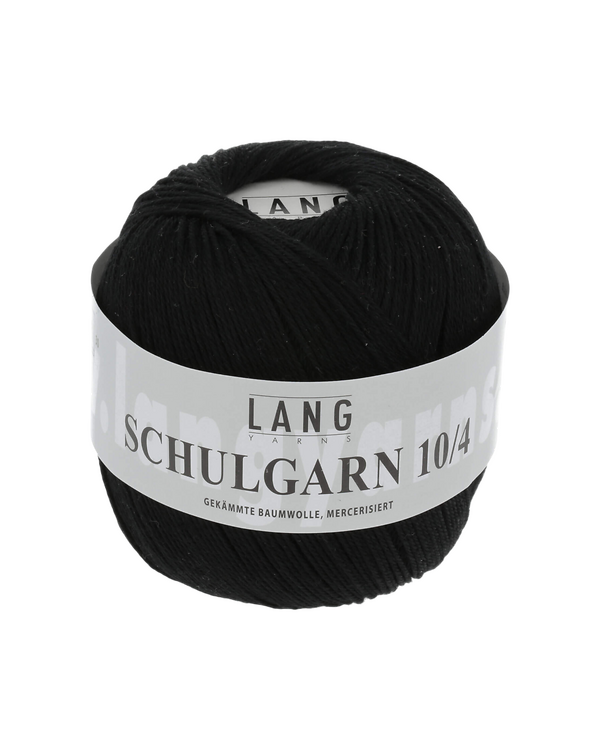 LANG Yarns SCHULGARN 10/4 – Coton classique (0004/noir)